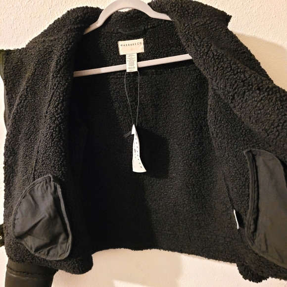 NWT Marrakech Women's Marissa Sherpa Fully Lined Moto/Bikers Jacket Size Small - Picture 13 of 16